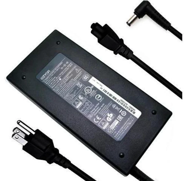 Alt view image 7 of 7 - 19.5V 9.23A 180W Laptop Charger for Msi A15-180P1A, for Sager NP7876 NP7856-N NP7856-S NP8956 NP8957 Notebook AC Adapter 5.5x2.5mm with Power Cord