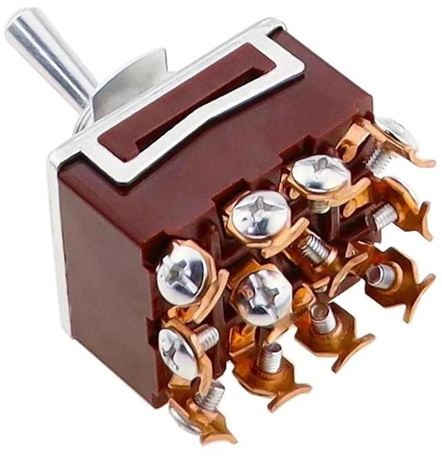 Main image of LIHUA 1PCS E-Ten 403 High-end Rocker Button Switch 12Pin ON-Off-ON Silver Contact Copper Pin 12mm 250V 15A Rocker Toggle Switch(E-Ten 403 ON-Off-ON)