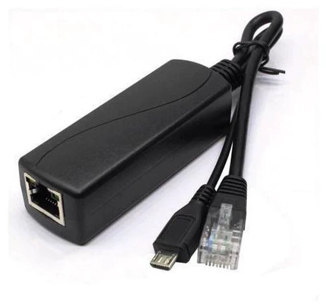 Alt view image 2 of 5 - ANVISION 4-Pack Active 5V 2.4A PoE Splitter Adapter IEEE 802.3af Compliant Micro USB 48V to 5V/2.4A, for Tablets, Dropcam or Raspberry Pi, IPC, IP Camera and More