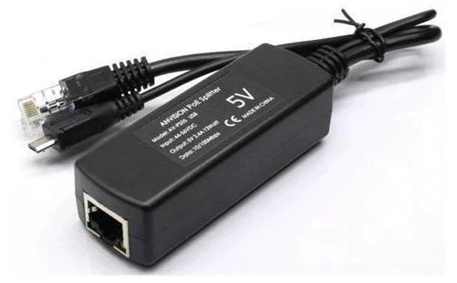 Alt view image 3 of 5 - ANVISION 4-Pack Active 5V 2.4A PoE Splitter Adapter IEEE 802.3af Compliant Micro USB 48V to 5V/2.4A, for Tablets, Dropcam or Raspberry Pi, IPC, IP Camera and More