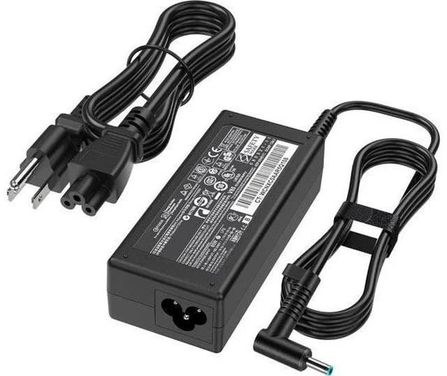 Alt view image 2 of 6 - 65W Laptop Charger Compatible with HP Pavilion x360 14 15 17 Envy 13 15 X360 Elitebook 840 G5 Zbook 14u G4 G5 15u 15 G3 ProBook Chromebook Spectre 19.5V 3.33A Adapter Power Cord Blue Tip