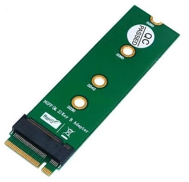 Main image of QINDIAN Add On Cards Converter M.2 NGFF Key B to Key B Adapter M.2/M2 NGFF Raiser Riser Card for SATA-bus NGFF SSD M2 WiFi Cards