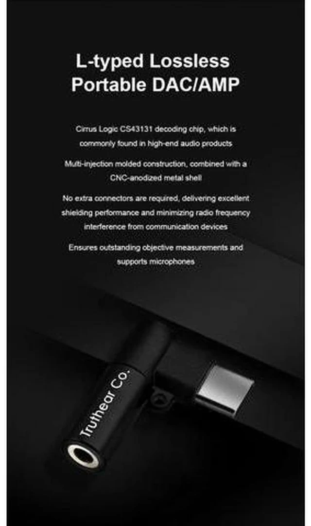 Alt view image 2 of 4 - KEYX L-Typed Lossless Portable DAC/AMP 3.5mm Output Microphone Support