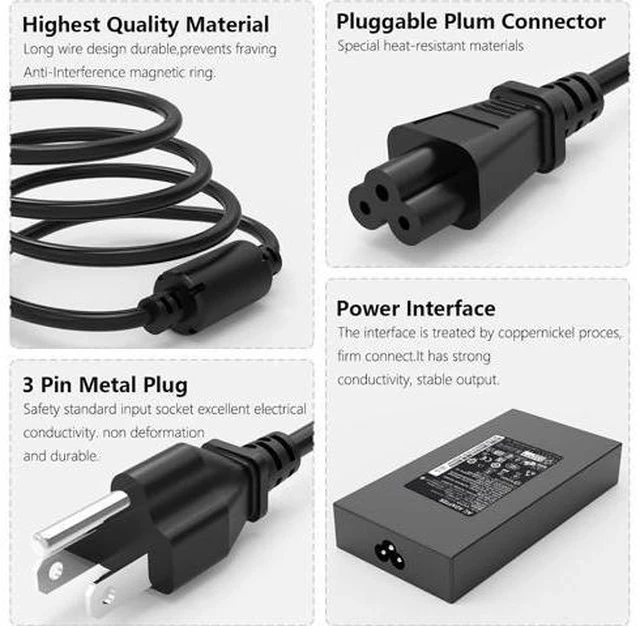 Alt view image 3 of 7 - 180W Predator Charger for Original Predator Helios 300 PH315-51 PH315-52 PH315-53 PH315-54 PH317-51 G3-571 G3-572 Nitro 5 ADP-180MB K Gaming Laptop
