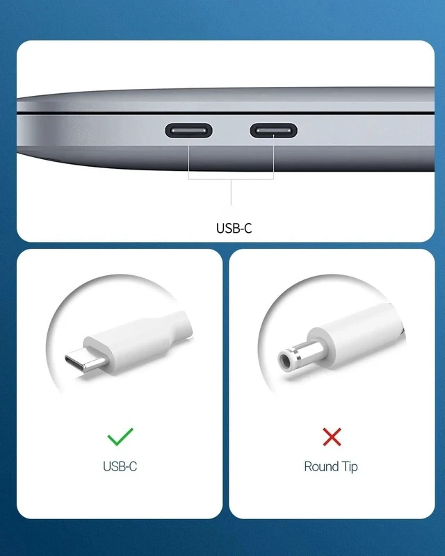Alt view image 5 of 6 - 65W USB C Laptop Charger Fit for Galaxy Book 360 Book Pro ep-ta865 NP950QDB NP930QDB NP935QDC NP950XDB NP930XDB Fit for Chromebook 4 4+ Plus XE310XBA XE350XBA XE513C24 Type C Adapter