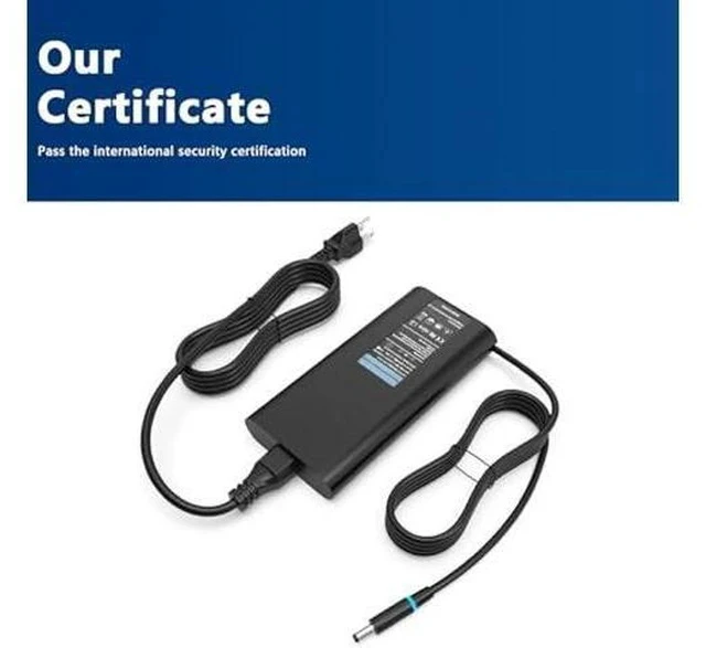 Alt view image 7 of 7 - 130W AC Adapter Compatible with Dell Inspiron 16 Plus 7640 7620 7630 Business Laptop/Inspiron 14 16 Plus 7420 7430 7510/Replacement for Dell XPS 15 17 9730 9640 1meter 3 Prong US Power Cord