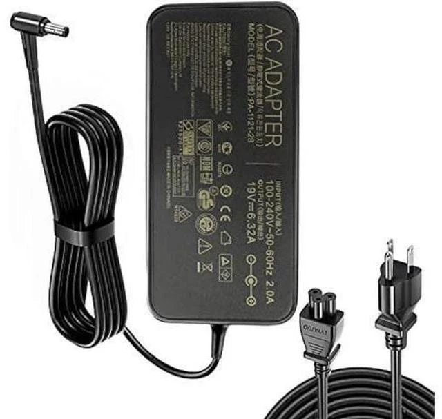 Main image of 19V 6.32A 120W AC Adapter Fit for Asus FX504 UX510UW N56J N56VM N56VZ N750 N500 G50 N53S N55 Laptop, A15-120P1A PA-1121-28 Charger