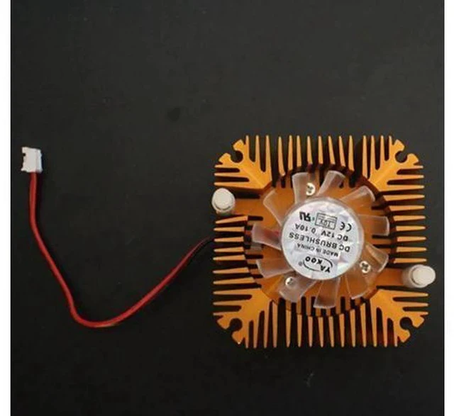 Alt view image 2 of 2 - 1pcs Aluminum Heatsink with fan for 5W/10W LED light Cooling Cooler DC12V