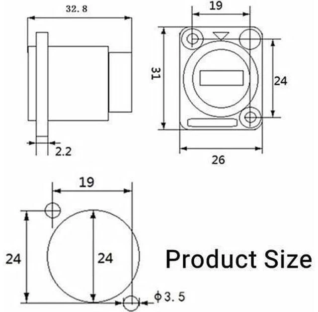 Alt view image 7 of 7 - 10Pack D-Type USB 2.0 Panel Mount Connector, Solderless USB2.0 Female to Female Feed Thru Bulkhead Converter for Audio Video Network Industrial Equipment