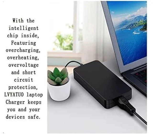 Alt view image 7 of 7 - 19V 6.32A 120W AC Adapter Fit for Asus FX504 UX510UW N56J N56VM N56VZ N750 N500 G50 N53S N55 Laptop, A15-120P1A PA-1121-28 Charger
