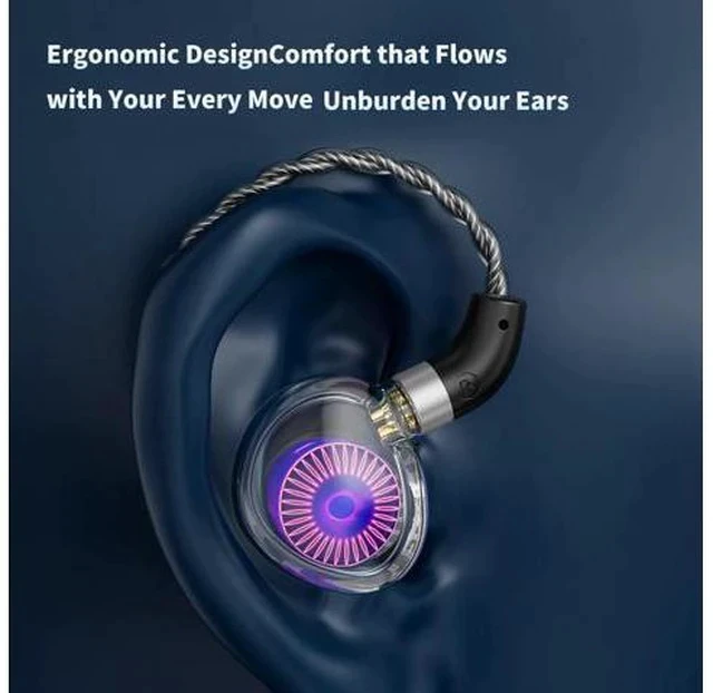 Alt view image 5 of 7 - Medusa High-Performance 12mm Dynamic Drivers Monitors in-Ear Earphones (with mic)