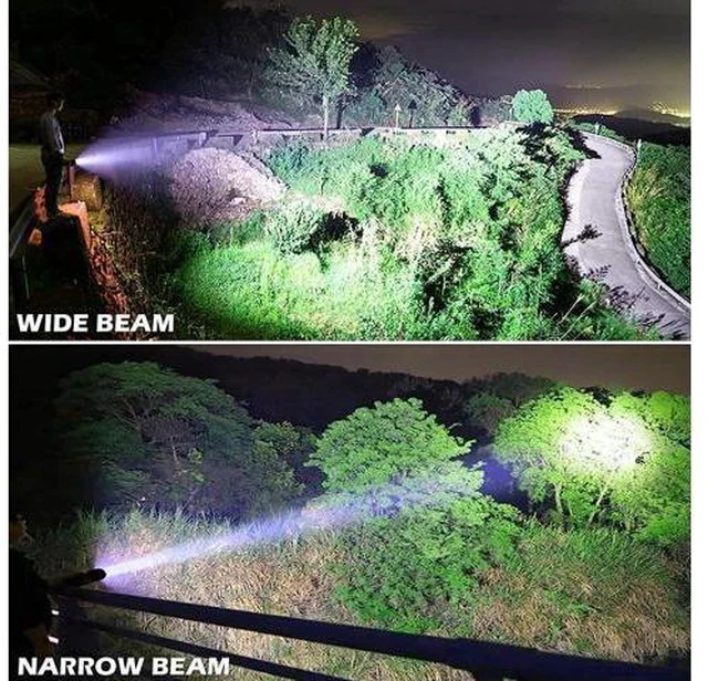 Alt view image 6 of 7 - BERCOL Rechargeable LED Flashlights High Lumens, Super Bright 900,000 Lumens Flashlight with 5 Modes & Waterproof, Powerful 10000mAh High Capacity Flash Light for Camping Emergencies - 2 Pack