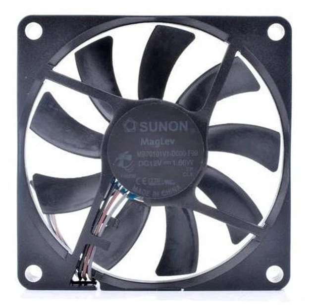 Alt view image 3 of 7 - MB70101V1-D000-F99 7cm 7010 12V 1.66W ultra-thin projector cooling fan