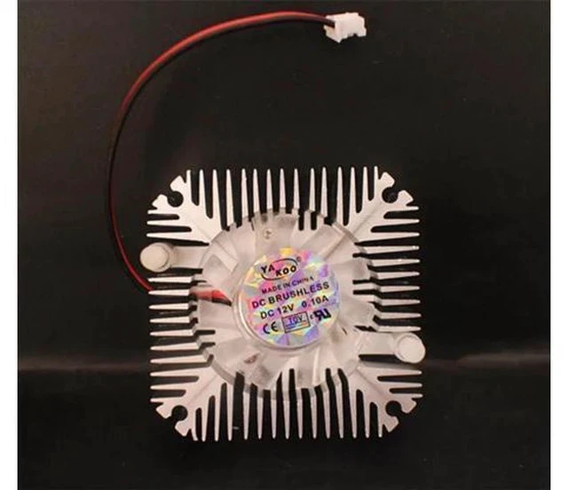 Alt view image 2 of 3 - 5W 10W High Power Led Heatsink With Fan Aluminium Cooling For 5W/10W Led 12V