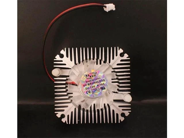 Alt view image 3 of 3 - 5W 10W High Power Led Heatsink With Fan Aluminium Cooling For 5W/10W Led 12V