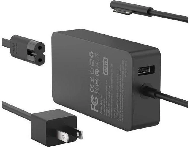 Main image of 65W Surface Pro Laptop Charger for Microsoft Surface Pro 10, 9, 8, 7+, 7, 6, 5, 4, 3, X, Windows Surface Laptop 6, 5, 4, 3, 2, 1, Surface Go Tablet, Surface Book 3, 2, 1, Support 44W, 36W, LED, 10FT