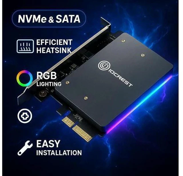 Alt view image 6 of 6 - Clearance Dual M.2 PCIe Adapter Card - 500+ Units Ready to Ship From Shenzhen Warehouse
