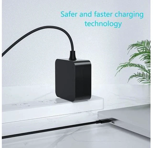 Alt view image 3 of 7 - Surface Charger 65W USB-C Power Adapter Compatible with Surface Pro 9 10 11 12 13 Surface Laptop 7-1 Surface Go Surface Book 3/2/1