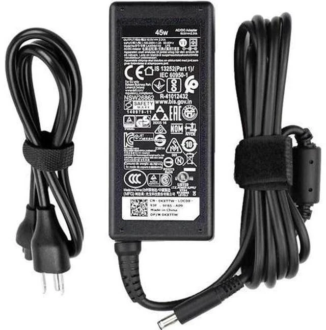 Main image of 45W Round Tip Laptop Charger Fit for Inspiron 13 14 15 3000 5000 7000 Series 15-3552 3555 3558 3565 3567 5551 5552 5555 5558 5559 DA45NM140 LA45NM140 19.5V 2.31A AC Adapter Power Cord