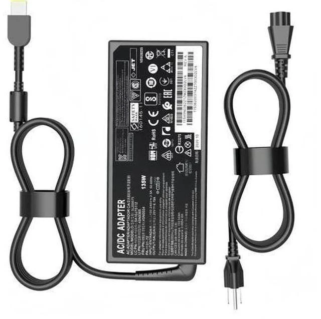 Main image of 135W Charger for Thinkpad X1 Extreme Gen 1 2 3 4 5 4X20E50558 888015027 ADL135NDC3A Laptop Adapter Slim Tip