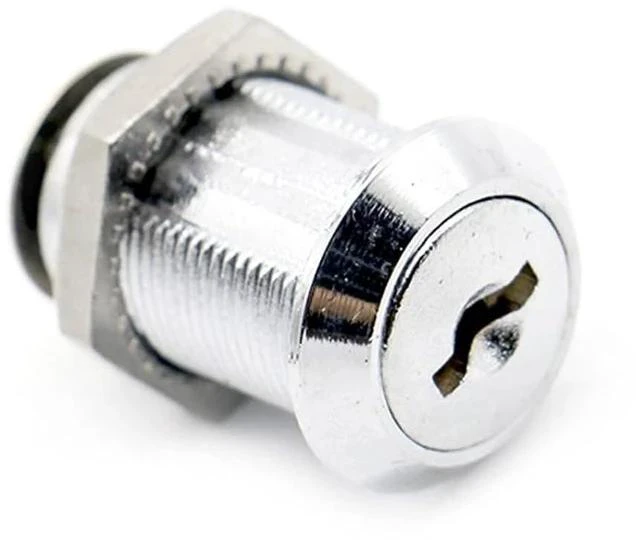 Alt view image 4 of 7 - Cam Cylinder Locks Door Padlock Lock with Iron Key 1Pcs(16mm Different Key)