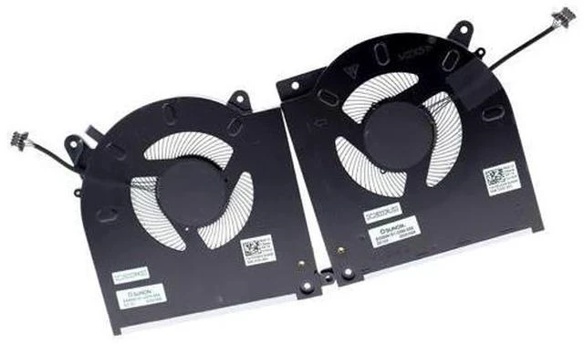 Alt view image 2 of 6 - Deal4GO CPU Cooling Fan 0D1X38 D1X38 EG50061S1-C080-S9A w/GPU Cooler Fan 0TG9V0 TG9V0 EG50061S1-C070-S9A Set Replacement for Dell Alienware M15 R3 ALWM15R3