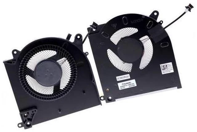Alt view image 3 of 6 - Deal4GO CPU Cooling Fan 0D1X38 D1X38 EG50061S1-C080-S9A w/GPU Cooler Fan 0TG9V0 TG9V0 EG50061S1-C070-S9A Set Replacement for Dell Alienware M15 R3 ALWM15R3