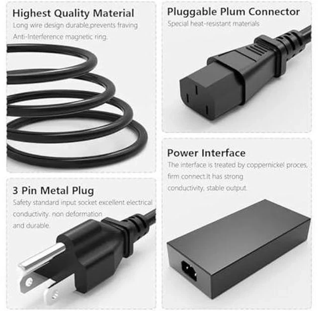 Alt view image 2 of 7 - 180W Laptop Charger Compatible with Asus ROG Zephyrus G14 G15 G531GT GA401II GA401IV GA401IU GA401IH GA401QM GA401QH GA401QEC GA502D GA502DU GA502IV GA502IU Laptop Power Supply