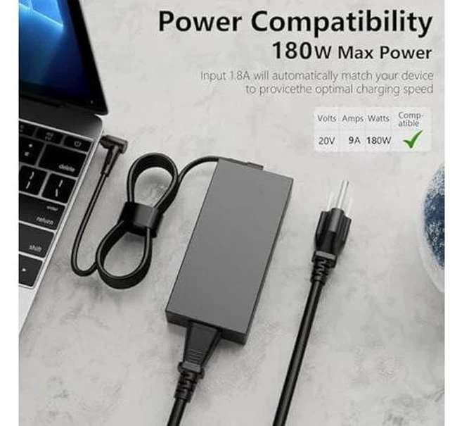 Alt view image 4 of 7 - 180W Laptop Charger Compatible with Asus ROG Zephyrus G14 G15 G531GT GA401II GA401IV GA401IU GA401IH GA401QM GA401QH GA401QEC GA502D GA502DU GA502IV GA502IU Laptop Power Supply