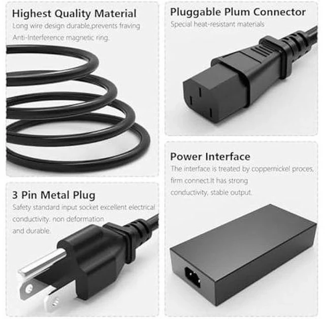 Alt view image 6 of 7 - 180W Laptop Charger Compatible with Asus ROG Zephyrus G14 G15 G531GT GA401II GA401IV GA401IU GA401IH GA401QM GA401QH GA401QEC GA502D GA502DU GA502IV GA502IU Laptop Power Supply