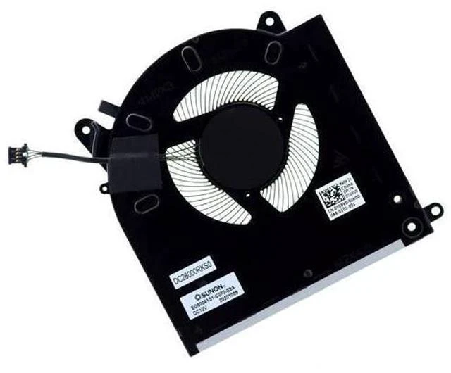 Alt view image 4 of 6 - Deal4GO CPU Cooling Fan 0D1X38 D1X38 EG50061S1-C080-S9A w/GPU Cooler Fan 0TG9V0 TG9V0 EG50061S1-C070-S9A Set Replacement for Dell Alienware M15 R3 ALWM15R3