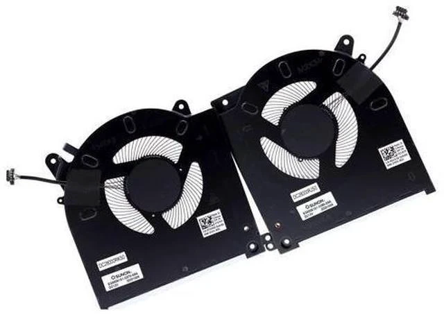 Alt view image 5 of 6 - Deal4GO CPU Cooling Fan 0D1X38 D1X38 EG50061S1-C080-S9A w/GPU Cooler Fan 0TG9V0 TG9V0 EG50061S1-C070-S9A Set Replacement for Dell Alienware M15 R3 ALWM15R3