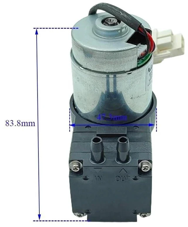 Alt view image 7 of 7 - Brushless Motor Vacuum Air Pump DC 12V -80KPa Micro Diaphragm Negative Pressure Suction Pump