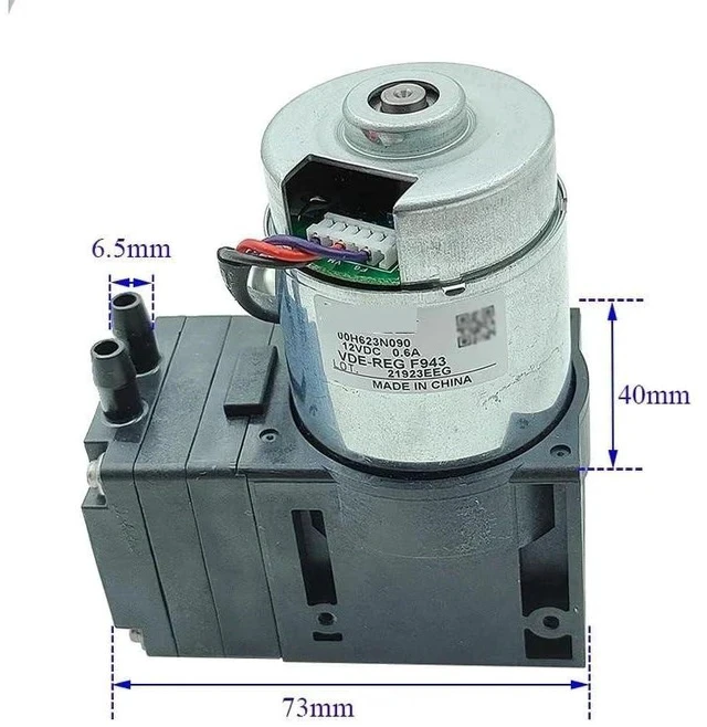 Alt view image 6 of 7 - Brushless Motor Vacuum Air Pump DC 12V -80KPa Micro Diaphragm Negative Pressure Suction Pump