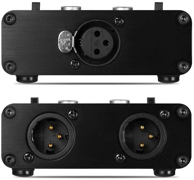 Alt view image 6 of 7 - 2 Way XLR Balanced Stereo Audio Switcher Passive A/B Mini Switch Box Mixer Sound Splitter (KN102, 1-IN-2-OUT)