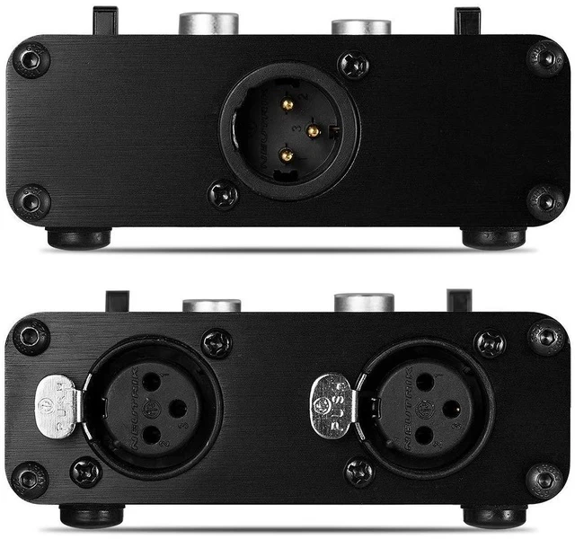 Alt view image 6 of 7 - 2 Way XLR Balanced Stereo Audio Switcher Passive A/B Mini Switch Box Mixer Sound Splitter (KN102, 2-IN-1-OUT)