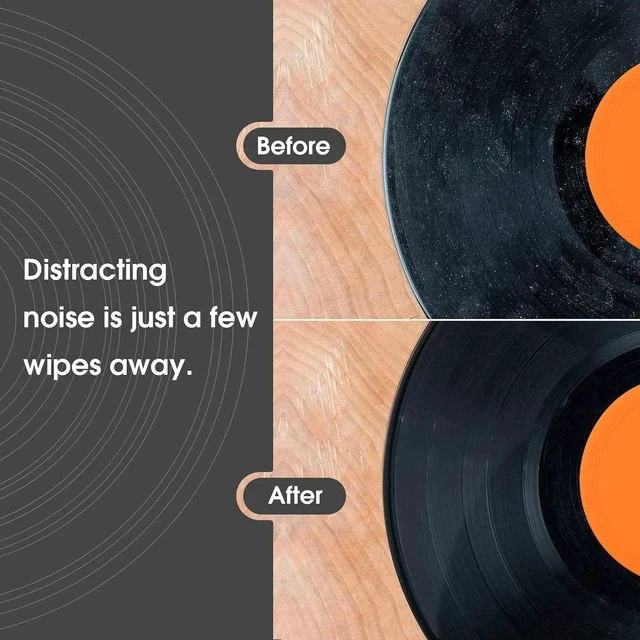 Alt view image 3 of 7 - Vinyl Record Cleaning Brush Ultra-Soft Velvet Anti-Static Turntable Cleaner Kit for LP Maintenance (R11A)