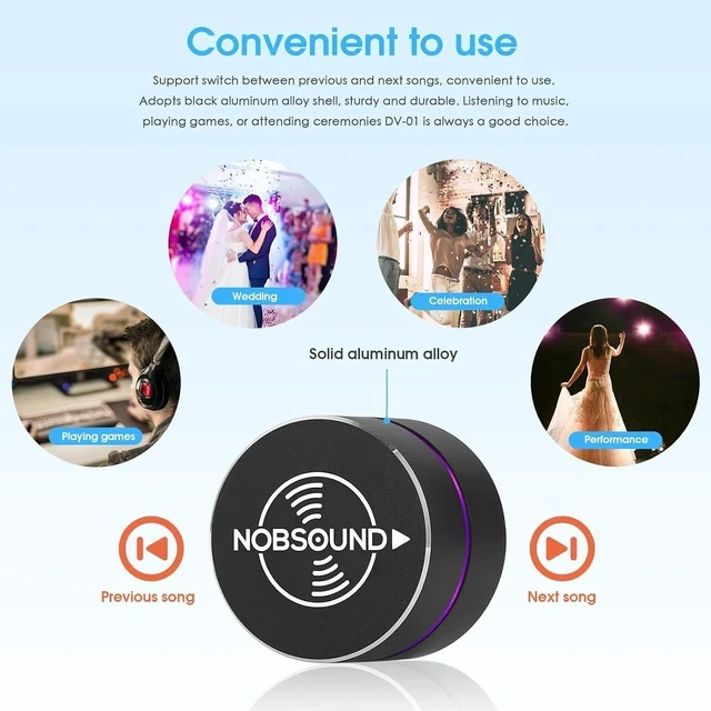 Alt view image 5 of 7 - USB Volume Control Knob with Mute Function, Compatible with Windows, Mac, Android, iOS, Mini Desktop Audio Controller with Breathing Light (DV-01)