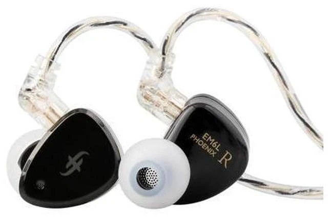 Main image of SIMGOT EM6L 1DD + 4BA Hybrid Driver in-Ear Monitor, Gaming Earbud, HiFi IEM Earphone with 3D-Printed Resin Housing, Detachable OFC Silver-Plated Cable for Musician Audiophile