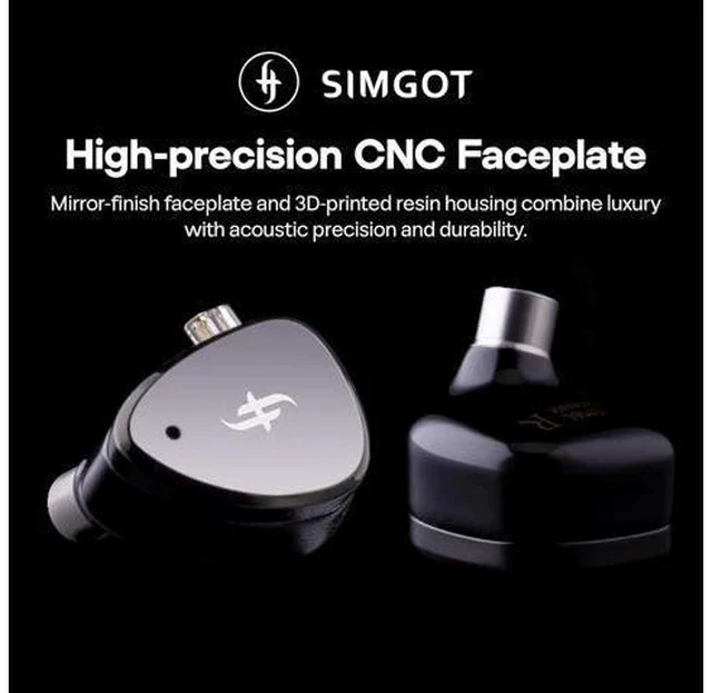 Alt view image 4 of 7 - SIMGOT EM6L 1DD + 4BA Hybrid Driver in-Ear Monitor, Gaming Earbud, HiFi IEM Earphone with 3D-Printed Resin Housing, Detachable OFC Silver-Plated Cable for Musician Audiophile