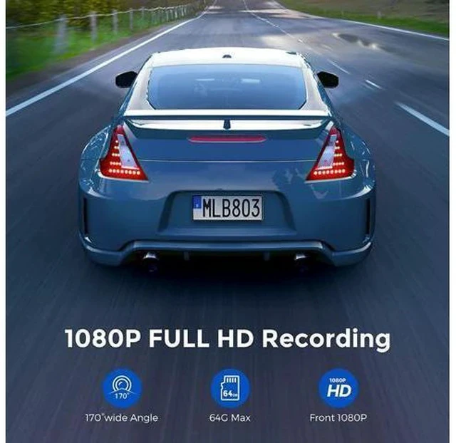 Alt view image 7 of 7 - M300 Car Dash Cam, WiFi and Voice Control Smart Dash Camera,1296P Mini Dashboard Camera 1080P Drive Recorder, Built-in G-Sensor, Super Night Vision, Loop Recording