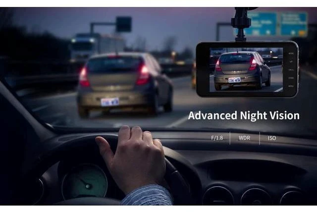 Alt view image 4 of 7 - Dual Dash Cam 4.0 Inch LCD Screen 1080P FHD Front and Rear Camera, Car Driving Recorder with IR Sensor Night Vision, Motion Detection, G-Sensor, 170°Wide Angle and Parking Monitor