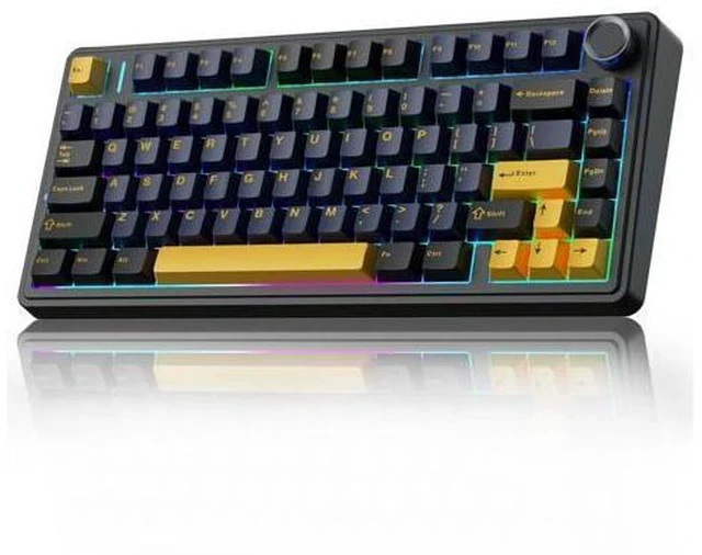Alt view image 7 of 7 - AULA F75 Wireless Mechanical Keyboard, Gasket Hot Swappable Custom Keyboard + LEOBOG Reaper Switches
