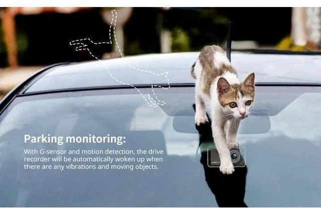 Alt view image 5 of 7 - Dual Dash Cam 4.0 Inch LCD Screen 1080P FHD Front and Rear Camera, Car Driving Recorder with IR Sensor Night Vision, Motion Detection, G-Sensor, 170°Wide Angle and Parking Monitor