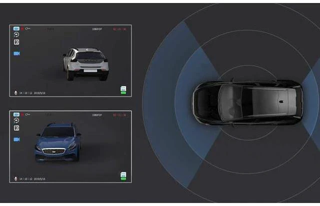 Alt view image 6 of 7 - Dual Dash Cam 4.0 Inch LCD Screen 1080P FHD Front and Rear Camera, Car Driving Recorder with IR Sensor Night Vision, Motion Detection, G-Sensor, 170°Wide Angle and Parking Monitor