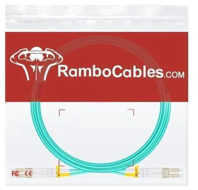 Alt view image 5 of 5 - 3m(10ft) OM4 LC to LC Fiber Patch Cables, Options 7inch~500ft OM4 Fiber LC to LC Cable, Multimode Fiber Optic Duplex MMF 50/125mm 40G/100G LSZH (5pack)
