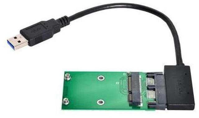 Main image of USB 3.0 to mSATA 50Pin SSD & 1.8" Micro SATA 7+9 16pin Adapter Add on Cards PCBA