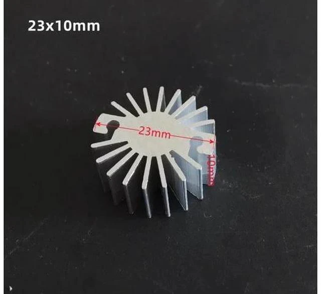 Main image of 23x10mm Aluminium Heat Sink for 20W 30W 50W 100W High Power COB LED Light