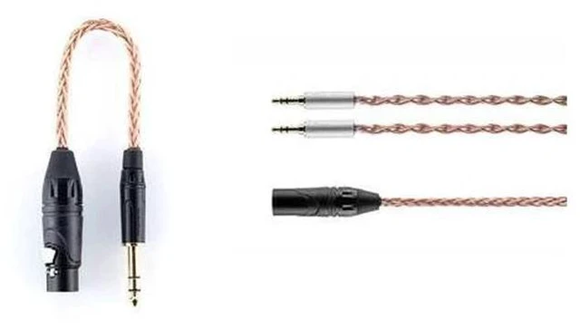Main image of UP Earphone Upgrade Cable 4Pin XLR to 4.4mm/4Pin XLR to 6.35mm Adapter Dual 3.5mm to 4.4mm XLR Headphone Cable (Headphone Cable+Adapter (4Pin XLR to 6.35mm,30cm))