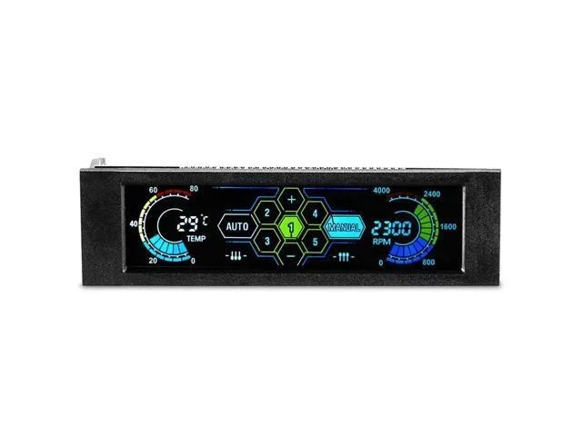 Alt view image 3 of 4 - 2019 New Hot CPU Cooler Drive Bay PC Speed Controller LCD Front Panel for Desktop CPU Fan Cooler Desktop Fan Controller